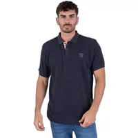 Textured waffle knit polo Camberabero