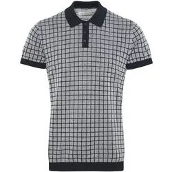 Geometric Knitted Polo Casual Friday Walter