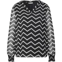 Velvet-chiffon tunic blouse for women Cecil