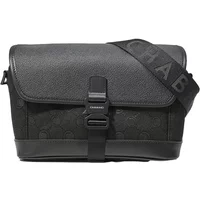 Branded canvas flap bag Chabrand Icone