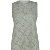 Blumenmotiv-Ärmelloses Shirt aus gewaschenem Jersey Damen CMP
