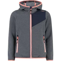 Hooded jacquard knit fleece for girls CMP image 2