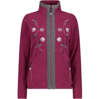 Floral embroidered zip-up fleece for women CMP image 2