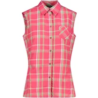 Sleeveless check shirt for women CMP