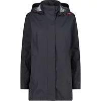 Women's waterproof hooded jacket with snap buttons CMP image 2