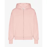 Oversized full zip hoodie Colorful Standard Organic Faded Pink