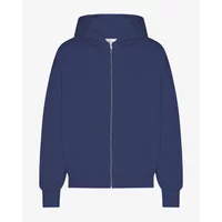 Oversized full zip hoodie Colorful Standard Organic Marine Blue