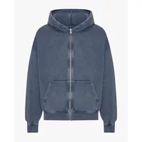 Oversized full zip hoodie Colorful Standard Organic Neptune Blue