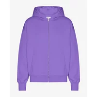 Oversized full zip hoodie Colorful Standard Organic Ultra Violet