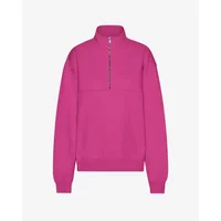 Merino jumper 1/4 zip Colorful Standard Magenta Blaze