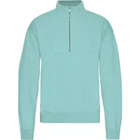 1/4 zip sweatshirt Colorful Standard Organic Teal Blue