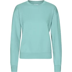 Sweatshirt Crewneck Woman Colorful Standard Classic Organic Teal Blue