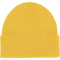Single pleat cap Colorful Standard Lemon Yellow