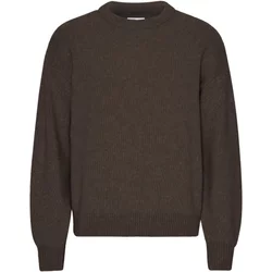 Oversized Round-Neck Sweater Colorful Standard Coffee Brown