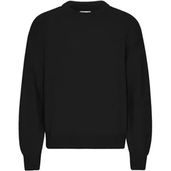 Oversized Round-Neck Sweater Colorful Standard Deep Black