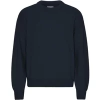 Oversized round-neck sweater Colorful Standard Navy Blue