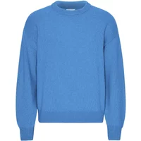 Oversized round-neck sweater Colorful Standard Pacific Blue