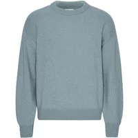 Oversized round-neck sweater Colorful Standard Stone Blue