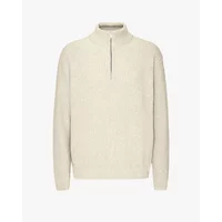 Merino 1/4 zip jumper Colorful Standard Ivory White