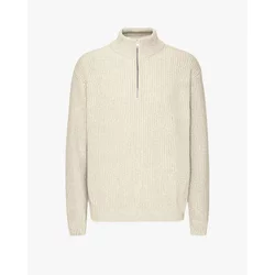 Merino 1/4 Zip Jumper Colorful Standard Ivory White