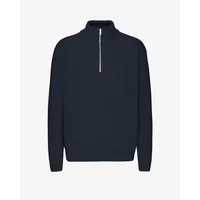 Merino 1/4 zip jumper Colorful Standard Navy Blue
