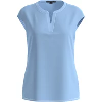 Jersey-Bluse mit überschnittenen Schultern und Satinbesatz Damen COMMA