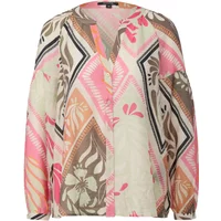 Langarm-Bluse mit Allover-Print für Damen COMMA