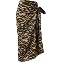 Women's Animal Print Cotton Blend Pareo COMMA