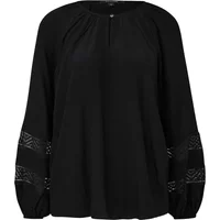 Bluse aus Chiffon mit Spitzendetails Damen COMMA