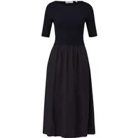 Damen Midikleid aus Viskose mit taillierter Passform und ausgestelltem Saum COMMA