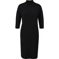 Kurzstrickkleid aus gerippter Viskose mit Stehkragen 3/4-Ärmel Damen COMMA