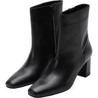 Smooth Cowhide Leather Ankle Boots Women COMMA