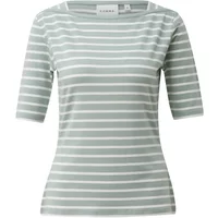 Gestreiftes T-Shirt mit Bootsausschnitt aus Jersey für Damen COMMA