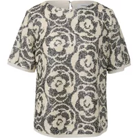 Kurzes T-Shirt mit glitzernden Pailletten für Damen COMMA