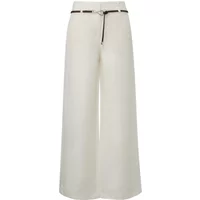 Breite Tencel-Leinen-Hose mit abnehmbaren Signature-Gürtel Damen COMMA