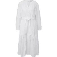 Langarmkleid aus Baumwoll voile mit Gürtel Damen COMMA