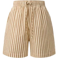 Gestreifte Seersucker Bermuda Shorts für Damen COMMA