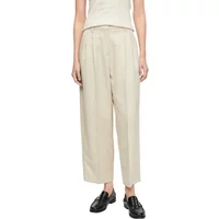 Plissierte Glitzer-Metallfaden Shorts Damen COMMA