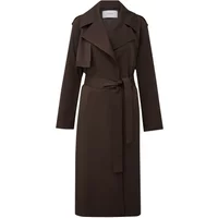 Fließender Trenchcoat aus besticktem Twill mit Gürtel Damen COMMA