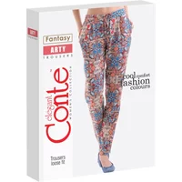 Damenhose aus bedrucktem Stoff Conte Elegant Arty