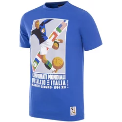 Italy 1934 World Cup Emblem T-Shirt Blue Xl