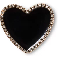 Jibbitz Crocs Heart with Gold line