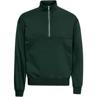 Sweatshirt 1/4 zip Colorful Standard Organic hunter green