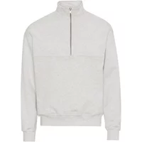 Sweatshirt 1/4 zip Colorful Standard Organic snow melange