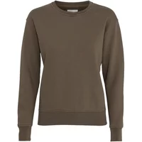 Women's round neck sweater Colorful Standard Classic Organic cedar brown