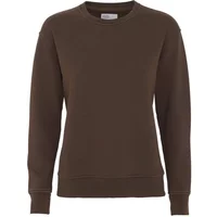 Women's round neck sweater Colorful Standard Classic Organic coffee brown