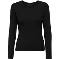 Women's long sleeve ribbed T-shirt Colorful Standard Organic deep black