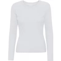 Women's long sleeve ribbed T-shirt Colorful Standard Organic optical white