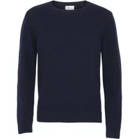 Wool round neck sweater Colorful Standard Classic Merino navy blue