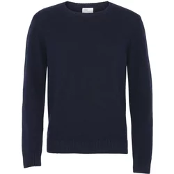 Wool Round Neck Sweater Colorful Standard Classic Merino Navy Blue